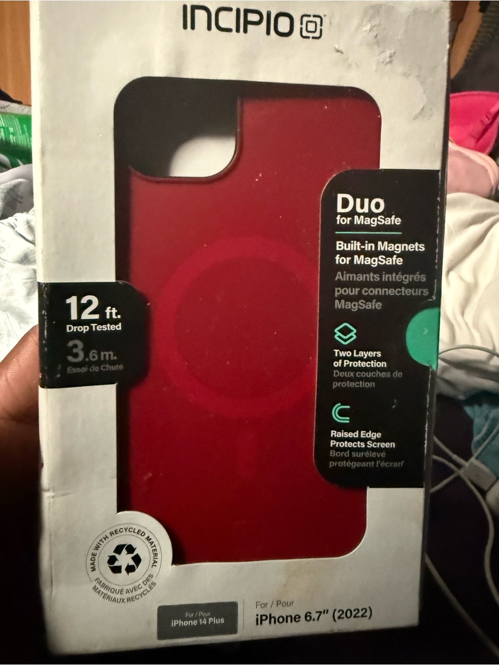 Incipio Duo MagSafe Compatible iPhone 14 Plus Case - Red